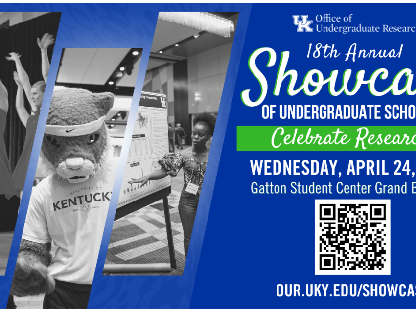 18th annual Showcase of Undergraduate Scholars on Wednesday, April 24, 2024