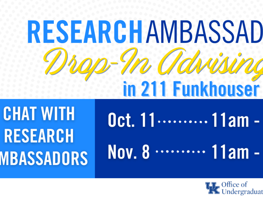 OUR drop-in advising University of Kentucky