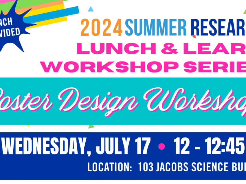 Summer 2024 Poster Design Workshop