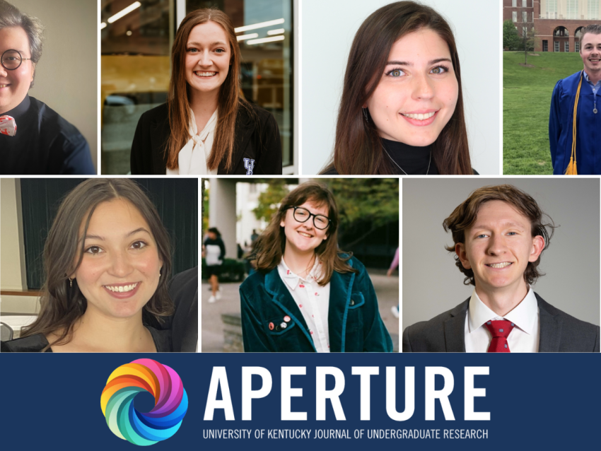 The students pictured are the first to have their research published in Aperture's inaugural edition. Photo provided by OUR.
