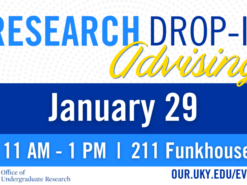 Drop-in advising January 29