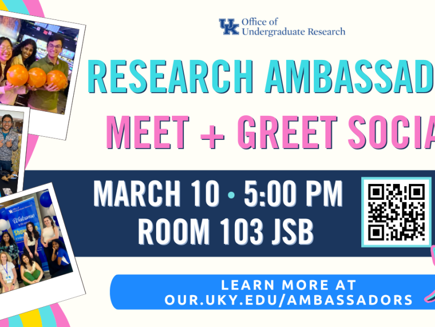 Research Ambassador meet and greet social 2025-26