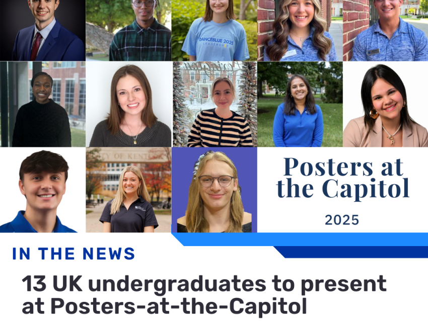 13 UK undergraduates to present at Posters-at-the-Capitol