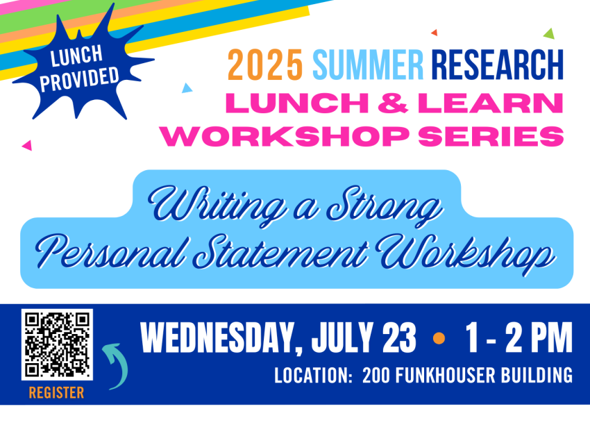 Writing a Strong Personal Statement