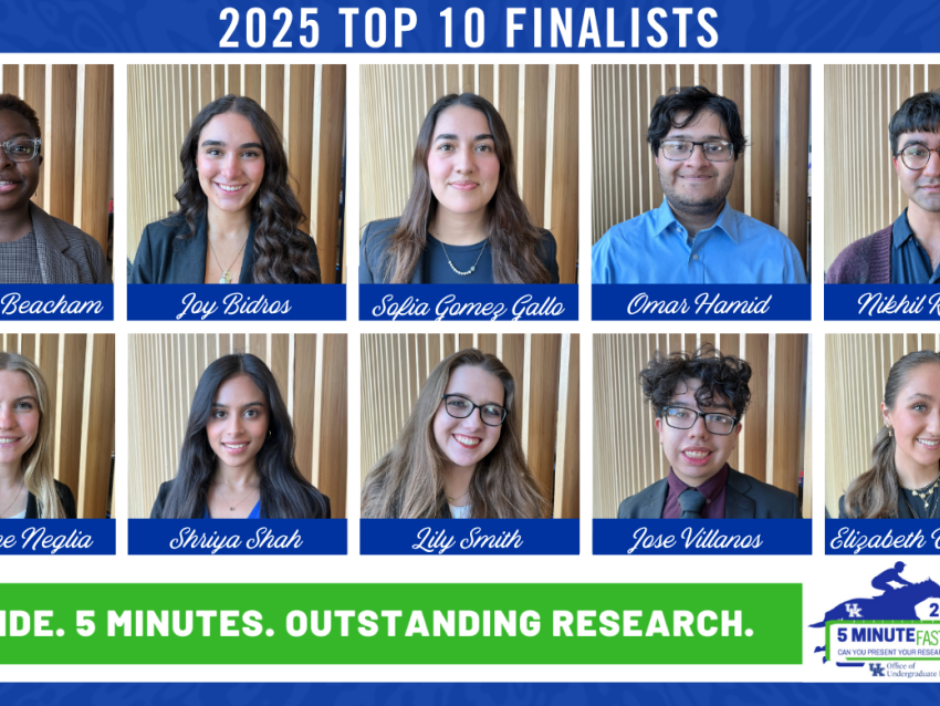 2025 5 Minute Fast Track top 10 finalists