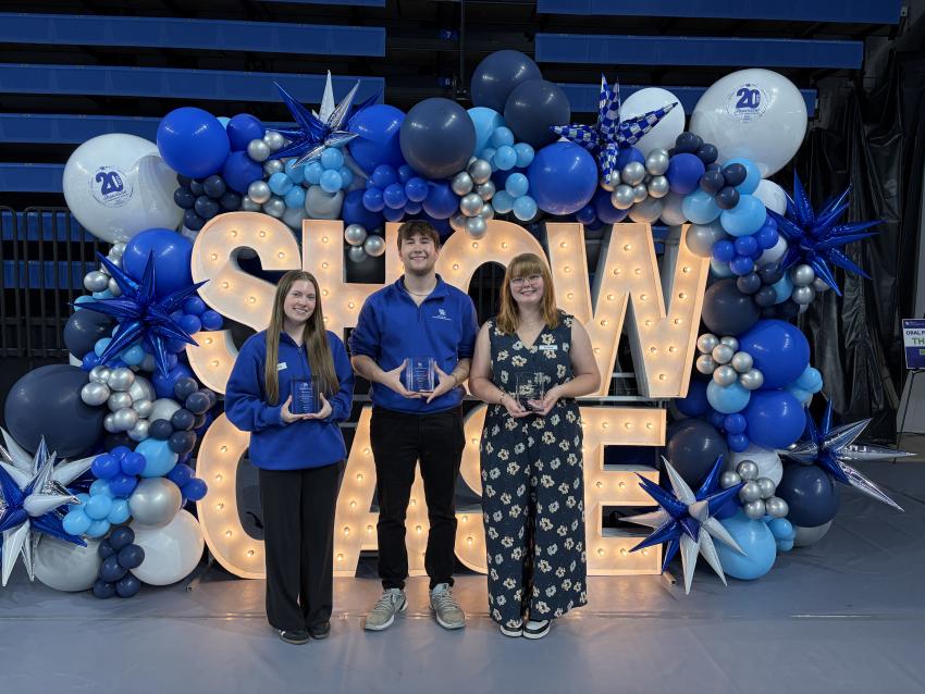 From left: Addison Witucki, Austin Trotter and Kaydee Straw. Not pictured: Owen Walker. Photo courtesy of UK Office for Undergraduate Research.