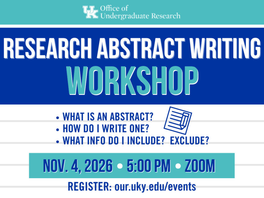 Research Writing Workshop November 4, 2026