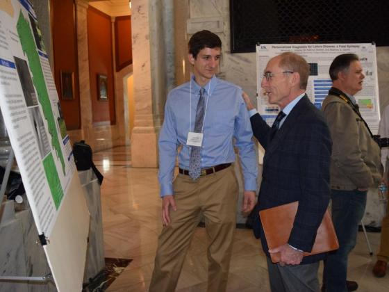 Capilouto research student poster presentation at KY Capitol