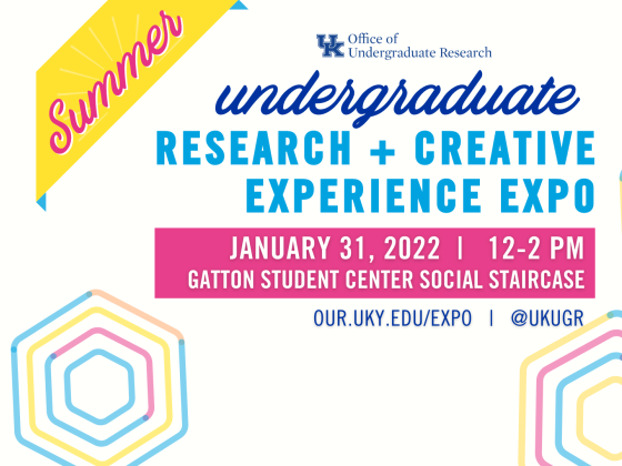 Summer Research and Creative Experience Expo Jan 31, 2022