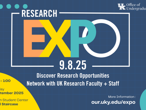 September 8 2025 Research Expo from 11 AM - 1 PM in the Gatton Student Center