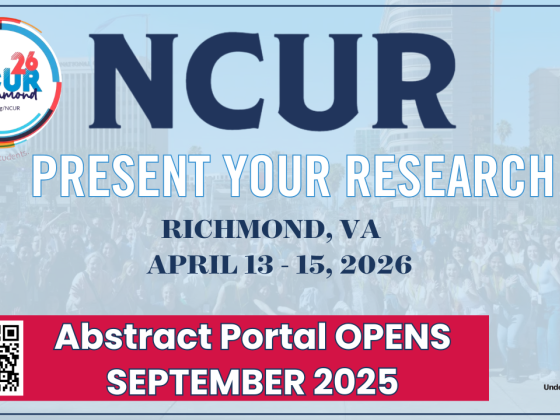 NCUR Present Your Undergraduate Research in Richmond, Virginia - April 13-15, 2026